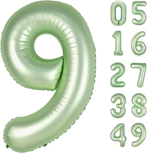 Miniatura 266 de Globo de cumpleaños número 4 dorado de 40 pulgadas, globos gigantes del número cuatro 14 24 34 40 44 2024, globos grandes de lámina de mylar para Oro