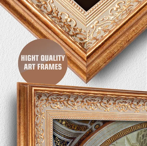 Miniatura 137 de A&T ARTWORK Campo de trigo con cipreses de Van Gogh Las reproducciones de arte clásico mundial, impresiones en lienzo giclée para decoración
