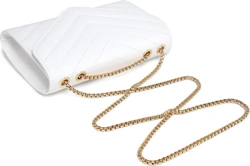 Miniatura 6 de Dasein Bolsos cruzados acolchados pequeños para mujer, elegante bolso de noche de diseñador, bolsos de mano y bolsos de mano con correa de hombro