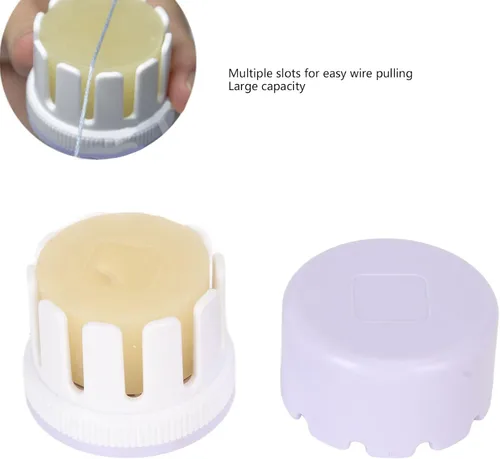 Miniatura 3 de Cera de hilo, Acondicionador de hilo de cera de abeja ajustable de gran capacidad para acolchar costura línea de fortalecimiento