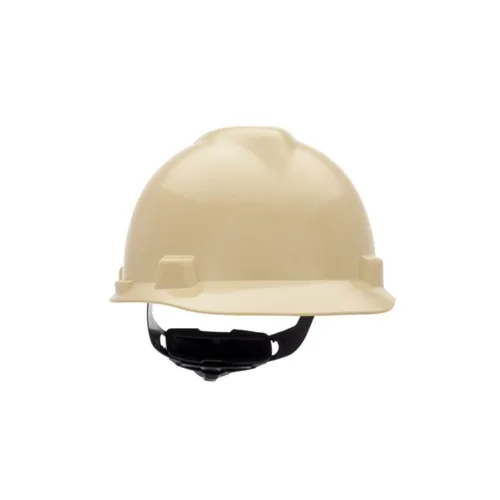 Miniatura 27 de MSA 477484 V-Gard - Casco de seguridad, con suspensión de trinquete Fas-Trac III, carcasa de polietileno, protección anti-impacto superior, correas