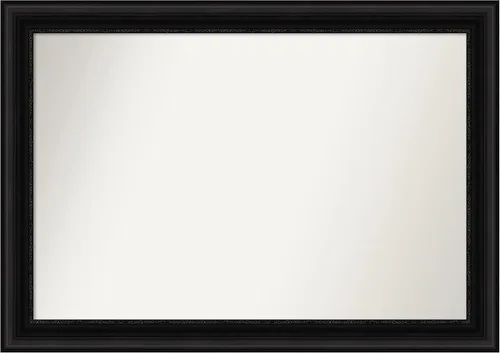 Miniatura 207 de Amanti Art Espejo personalizado, espejo de baño negro puente, espejo de pared o espejo de tocador de baño sobre el fregadero (26 x 26 pulgadas)