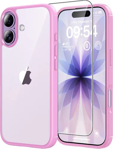 Miniatura 146 de TAURI Funda magnética 2 en 1 transparente para iPhone 14 Pro, compatible con Magsafe [no amarillenta] con protector de pantalla, protección de grado