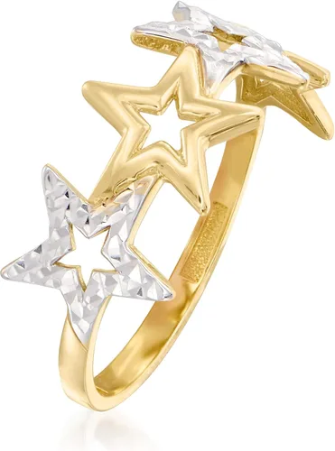 Miniatura 3 de RS Pure by Ross-Simons 14kt 2-Tone Gold Star Ring