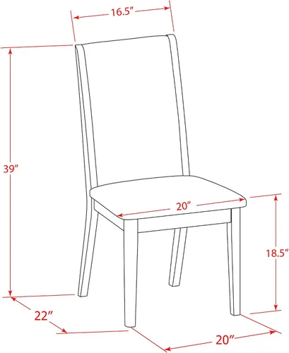 Miniatura 14 de East West Furniture DLLA3-ABK-47 - Juego de mesa de comedor de 3 piezas que contiene una mesa de cocina redonda con gotas y 2 sillas de comedor