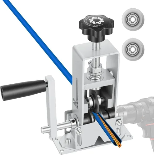 Manual de máquina pelacables, máquina peladora de cables de cobre, herramienta de pelacables de doble accionamiento alimentado por taladro/manivela