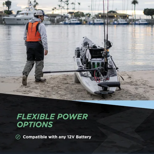 Miniatura 8 de Newport X-Series Motor de Curricán Eléctrico de 55lb de Empuje Montado en Espejo de Popa para Agua Salada con Indicador de Batería LED (Eje de 36")