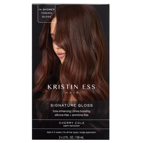 Miniatura 8 de Kristin Ess Tinte semipermanente para el cabello en brillo cobre + castaño - Cobre Penny - Aumento del brillo en color rojo, castaño + rubio fresas