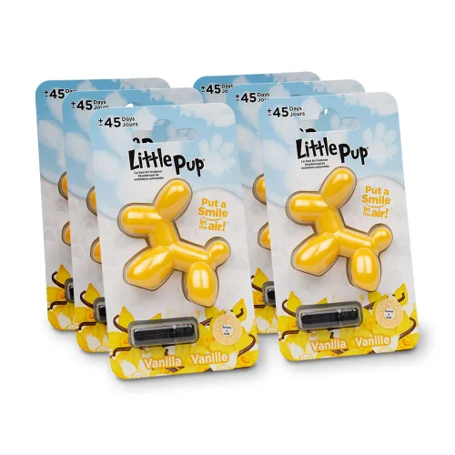 Miniatura 24 de Little Pup 96602 Aroma de vainilla, ambientador de coche, clips a ventilación de aire acondicionado, aceite de fragancia sin alcohol, plástico
