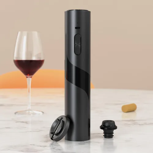 Miniatura 6 de Abrevino eléctrico 2 en 1 y conservador de vino combinado: sacacorchos automático en la parte inferior + protector de vino en la parte superior
