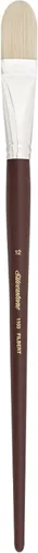 Miniatura 16 de Silver Brush Limited 1903S6 Bristlon Filbert - Brocha para pinturas acrílicas y al óleo, tamaño 6, mango corto Filbert - Mango corto