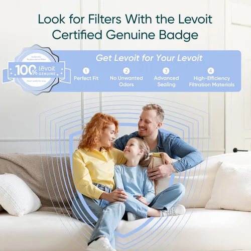 Miniatura 6 de LEVOIT - Purificador de aire para dormitorio del hogar, control inteligente WiFi Alexa, AHAM VERIFIDE, filtro 3 en 1 con modo de sueño HEPA