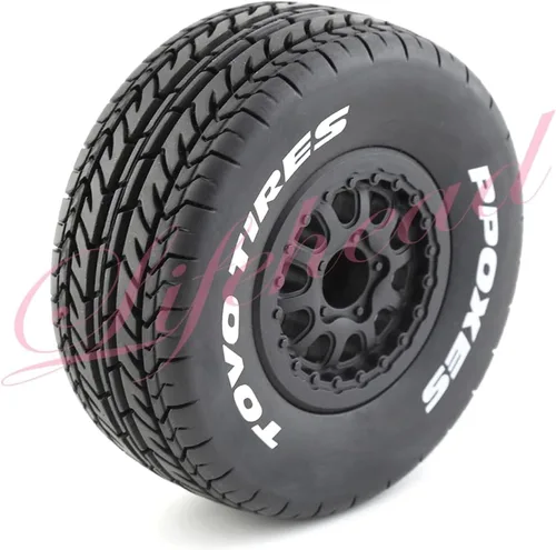 Miniatura 3 de Lifehead 1/10 Neumáticos de camión de curso corto RC para todo terreno, adecuados para TRAXXAS Slash4X4 HuanQi 727 ARRMA SENTON 3S Losi Ford Raptor