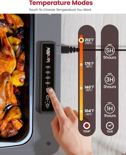 Miniatura 3 de Tapete de calentamiento de alimentos extra grande para encimera (XXL 36 x 16 pulgadas), almohadilla térmica de superficie completa con 4 ajustes