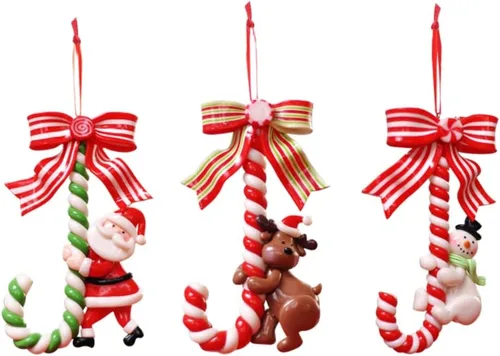 Miniatura 17 de Ochine 6 adornos de bola de Navidad, decoración de árbol de Navidad, adornos de remate rojo, decoración colgante inastillable, decoración