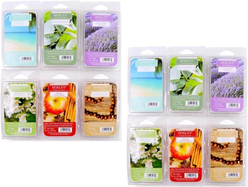 Miniatura 7 de Hosley Cubitos de cera perfumada de pan de nuez de plátano, juego de 6 a 2.5 onzas cada uno, vertidos a mano con aceites esenciales, compra al por