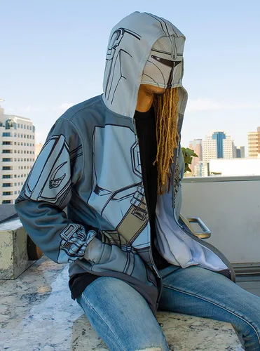 Miniatura 6 de STAR WARS Sudadera con capucha para disfraz de Mandalorian