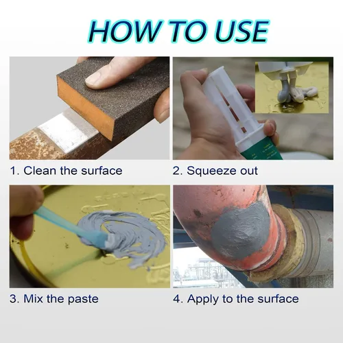 Miniatura 5 de Pegamento de Metal Resistente Impermeable, Adhesivo de Metal a Metal, Soldadura Líquida, Pegamento de Soldadura, Soldadura en Frío, Kit