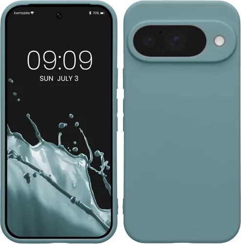 Miniatura 106 de kwmobile Funda compatible con Google Pixel 9 Pro - Funda protectora delgada de TPU para teléfono - Acabado mate suave - Negro mate