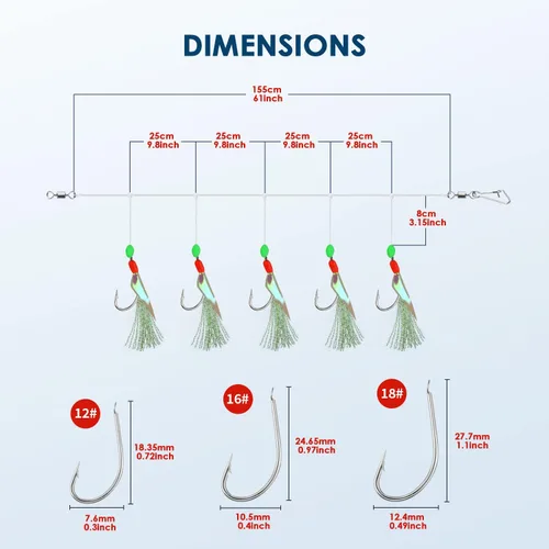 Miniatura 2 de 10 plataformas de pesca de mar preatadas con cuentas luminosas biónicos para insectos voladores, 10