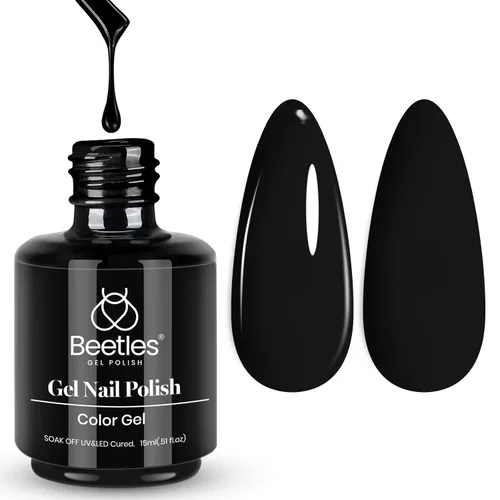 Miniatura 22 de Beetles - Esmalte de uñas de gel verde luminoso que brilla en la oscuridad, esmalte de uñas de gel que se absorbe con lámpara LED UV, arte de uñas