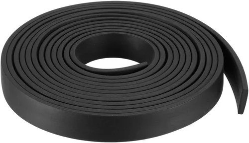 Miniatura 71 de uxcell Tira de sello de goma rectangular maciza, 0.197 in de ancho, 0.118 in de grosor, 3.3 ft de largo, color negro