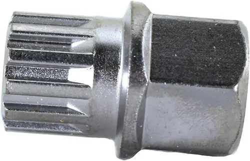 Miniatura 17 de TEMO Llave de extracción de tornillo de tuerca de bloqueo de rueda de 11/15Pt Socket antirrobo S3054 para vehículos BMW