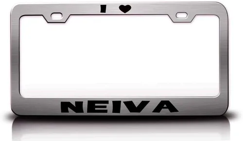 I Love NEIVA Colombia Ciudades del Mundo Metal Car SUV Truck Marco de matrícula Ch c96