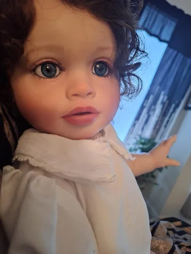 Miniatura 6 de Muñecas bebé recién nacidas de 26 pulgadas Niña de aspecto realista Muñeca bebé recién nacida de silicona Muñeca de cuerpo de tela suave Muñeca