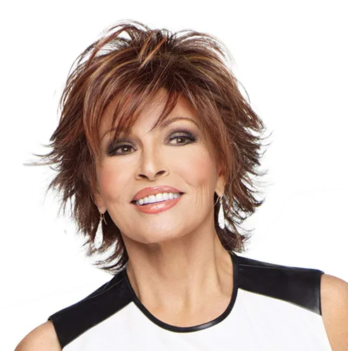 Miniatura 13 de Raquel Welch 14 pulgadas con parte superior ondulada de 14 pulgadas, pelo en la parte superior de la cabeza, solo la parte superior, no es una