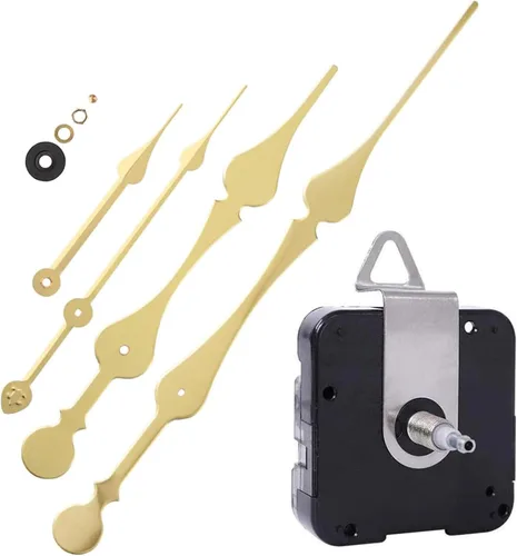 Miniatura 8 de EMOON Mecanismo de movimiento de reloj de alto par con agujas de pala de 11 pulgadas de largo, kit de motor de reloj de cuarzo para reloj