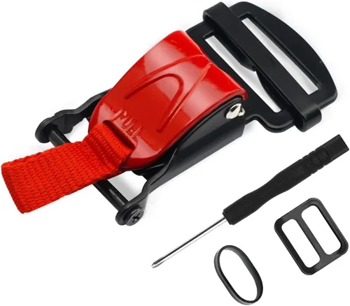 1 pieza de kit de reemplazo de hebilla de liberación rápida para casco, todo en acero inoxidable con trinquete para correas de barbilla de hasta 1