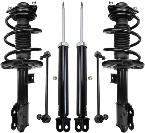 Miniatura 74 de Detroit Axle - Kit de puntales delanteros de 6 piezas para Ford Escape 2014-2019, 2 puntales y muelles helicoidales, 2 enlaces de barra