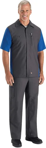 Red Kap - Pantalones para hombre reforzados por las rodillas, no se arrugan