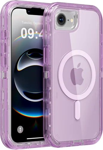 Miniatura 75 de Follaroma para iPhone 17 Pro Max, Funda Compatible con MagSafe, Funda Magnética Transparente de Doble Capa, Funda Resistente Anti-Caída y a Prueba