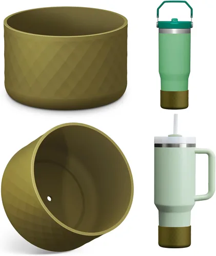 Miniatura 15 de Airboat - Paquete de 2 bases protectoras de silicona para vasos Stanley Quencher Adventure de 40 oz, 30 oz y IceFlow de 20 oz y 30 oz, base inferior