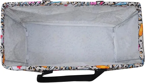 Miniatura 224 de NGIL Bolsa de comestibles reutilizable extra grande plegable de gran tamaño para comestibles, almacenamiento, picnic, playa, Bronco-negro occidental