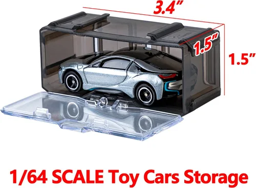 Miniatura 4 de Estuche organizador de almacenamiento de juguetes para autos Hot Wheels, para autos Matchbox, para autos Mini, estuche de exhibición de juguetes Hot