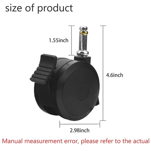 Miniatura 6 de Paquete de 4 ruedas de bloqueo 70360 con inserto para parrillas de gas Weber Genesis E-310 Spirit Series 2009-2012, E400 E600 Summit Series