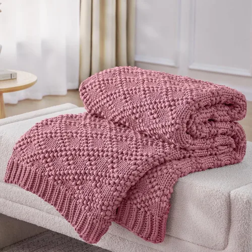 Miniatura 12 de Anysay Manta de punto con peso para adultos, manta de punto grueso con peso para dormir, 36 x 48 pulgadas, 3 libras, manta pesada transpirable