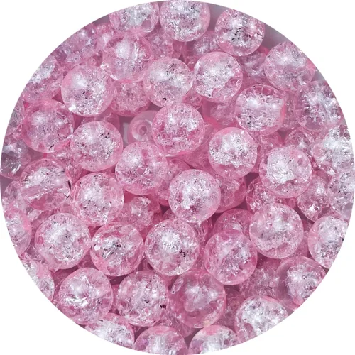 Miniatura 22 de 100 cuentas de cristal agrietado redondas de 0.315 pulgadas (0.315 in), cuentas espaciadoras para hacer joyas, collares, pulseras, aretes, Mezcla