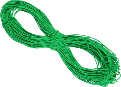 Miniatura 147 de PATIKIL Cuerda elástica elástica de 109 yardas (328.1 ft), cuerda elástica pesada de 0.059 in, albaricoque para manualidades, correas de gancho