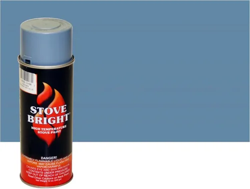 Miniatura 18 de Pintura en aerosol Stove Bright de alta temperatura, metálica, hasta 1200 grados, 12 onzas (paquete de 1), 6304 - negro liso sin brillo 6304 - Negro