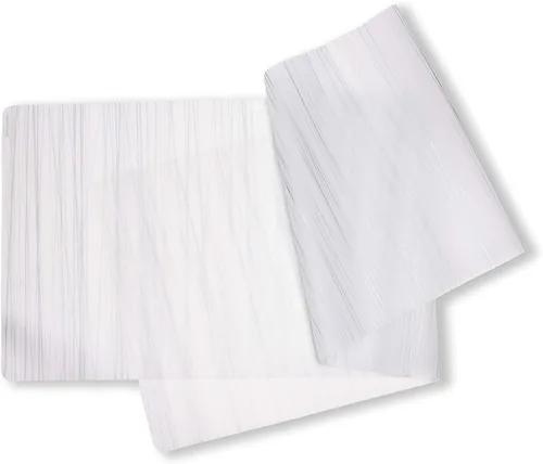 modern-twist Camino de mesa, sin BPA, apto para lavavajillas, resistente al calor hasta 425°, estampado de corriente, color plateado Silver Stream