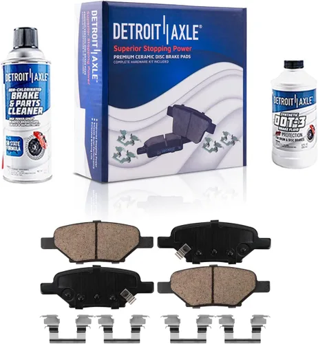 Miniatura 140 de Detroit Axle - Pastillas de Freno Delantero para Mercedes- Benz C230 C250 C300 SLK250, Pastillas de Freno Cerámica w/Reemplazo de Hardware