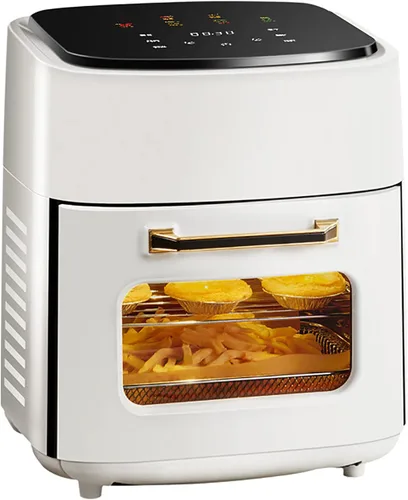 COYOUCO Horno freidora de aire digital 5 en 1 con circulación de aire rápida, pantalla LED sin aceite, cesta antiadherente con temporizador de 60