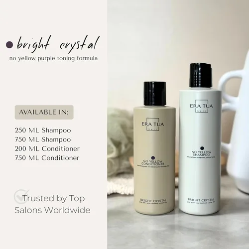 Miniatura 7 de Acondicionador sin tonificación amarilla para cabello rubio, plateado, cristal brillante y morado champú rubio fórmula hidratante de latón Hecho