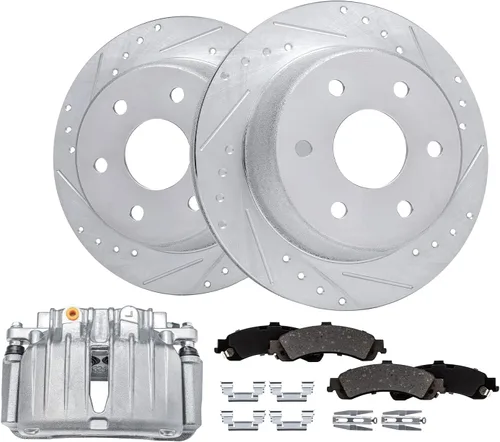 Miniatura 47 de Detroit Axle - Rotores de freno para Ford Mustang 2015, 2016, 2017, 2018, 2019, 2020, 2021, 2022, 2023, repuesto de rotores de freno de disco