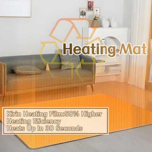 Miniatura 3 de Heated Area Rug, Infrared Radiant Floor Heater with Adjustable Temperature 12 Hour Timer, Electric Heated Area Rug, Great for Office, Home, Light