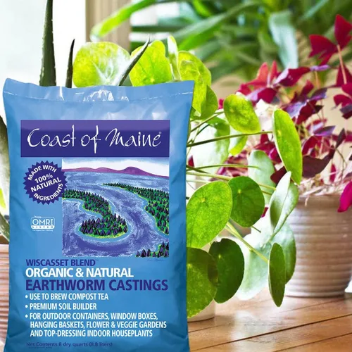 Miniatura 5 de Coast of Maine Wiscasset Blend Earthworm Castings - Suelo para aderezo para contenedores, cestas y jardines de flores y verduras, 8 cuartos de galón